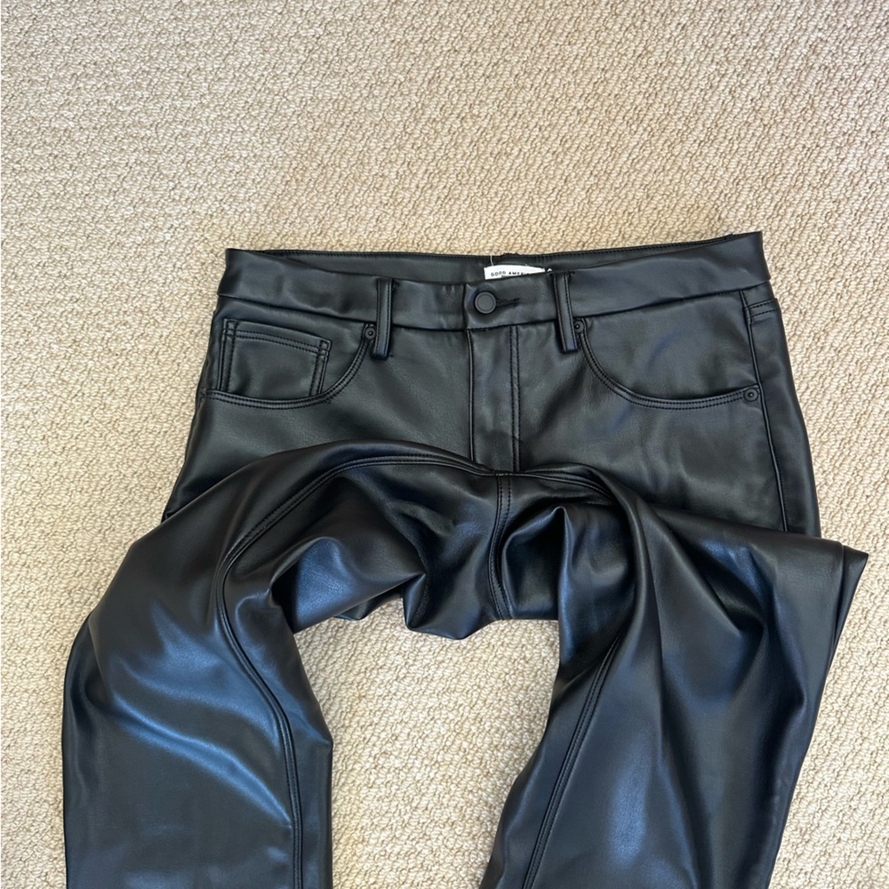 Good American Better Than Leather Good Icon Pants - Picture 5 of 8